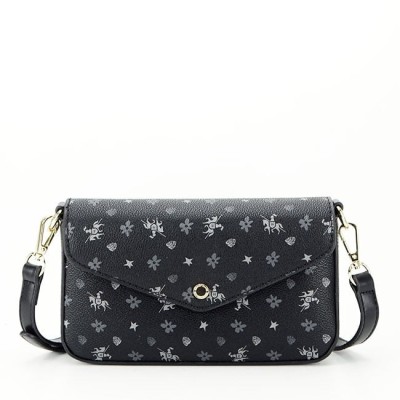 Geanta mica neagra cu imprimeu CM6120A 14 foto