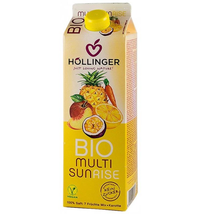 Multi Sunrise Suc Bio din Amestec de Fructe Hollinger 1L