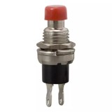 Buton Rosu 12VDC ON-(OFF) Fara Retinere, 1 Circuit, Panou, Apasare, Normal Deschis