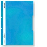 Dosar plastic Arhi Design, Bleu, set 5 bucati