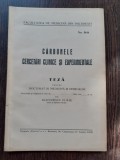 CARBUNELE, CERCETARI CLINICE SI EXPERIMENTALE - DIACONESCU D. ILIE (TEZA DE DOCTORAT, CU DEDICATIE)