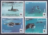 DB1 Fauna Marina Rarotonga WWF Pisica de Mare 2016 4 v. MNH, Nestampilat