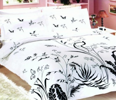 Lenjerie de pat pentru o persoana cu husa elastic pat si fata perna dreptunghiulara, Brielle, bumbac ranforce, gramaj tesatura 120 g/mp, multicolor foto