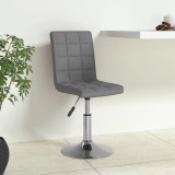 Cumpara ieftin Scaun de bucătărie pivotant, gri deschis, textil