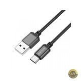 Cablu Date si Incarcare USB-A - USB-C Borofone BX87 Sharp 60W 1m Negru