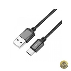 Cablu Date si Incarcare USB-A - USB-C Borofone BX87 Sharp 60W 1m Negru