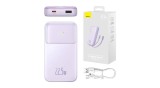 Baseus Comet Powerbank USB-ről USB-C k&aacute;belre, 10000mAh, 22.5W (lila)