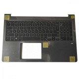 Carcasa superioara cu tastatura palmrest Laptop, Dell, Vostro 15 5568, V5568, 0FCN57, FCN57, PFR6F, HJP49, AM1Q0000100, cu iluminare, layout US