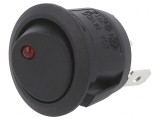Comutator Rocker ON-OFF cu LED 20A/14VDC Negru
