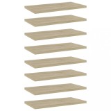 Cumpara ieftin Plăci bibliotecă, 8 buc., stejar sonoma, 40 x 20 x 1,5 cm, PAL