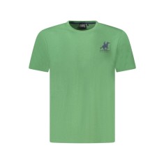 U.S. Grand POLO Tricou barbati simplu din bumbac cu logo, verde, S