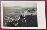 Rasnov - Cetatea si Vedere generala - tip fotografie, ilustrata interbelica (1930) dar circulata in perioada RPR (1950), Necirculata