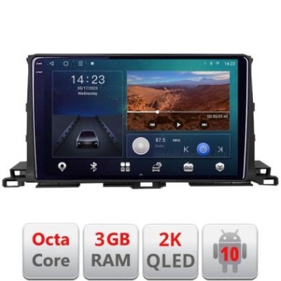 Navigatie Toyota Highlander 2013-2018 Android ecran Qled 2K Octa Core 3+32 carplay android auto KIT-highlander13+EDT-E310v3v3-2K CarStore Technology foto