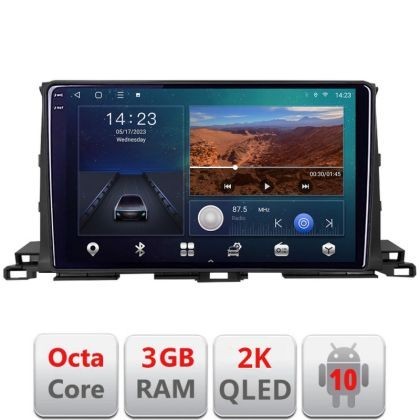 Navigatie Toyota Highlander 2013-2018 Android ecran Qled 2K Octa Core 3+32 carplay android auto KIT-highlander13+EDT-E310v3v3-2K CarStore Technology