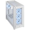 Carcasa corsair icue 5000x rgb ql edition mid-tower atx alb expansion slots 7 vertical +