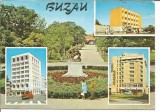 carte postala-BUZAU-Vedere din parcul Crang