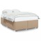 vidaXL Cadru de pat, cappuccino, 140x190 cm, piele ecologică 3284559