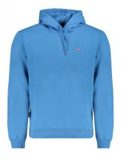 Hanorac bărbați, cu mini logo brodat, Regular fit, albastru, 2XL