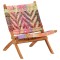 Scaun pliant Chindi din material textil multicolor - 5