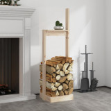 Cumpara ieftin Suport pentru bușteni, 33,5x30x110 cm, lemn masiv pin