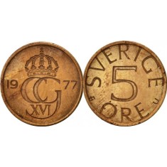 Suedia 1977 - 5 ore, circulata