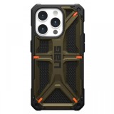 UAG Husa Monarch Series iPhone 15 Pro Kevlar Element Green