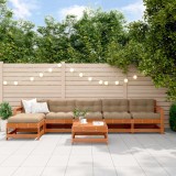 vidaXL Set de lounge pentru grădină 6 pcs Maro Ceară Lemn masiv de pin 3418127