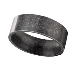 Inel otel inoxidabil cu aspect antichizat negru Metal 0.8 cm (Marime inele -