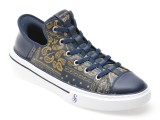 Cumpara ieftin Pantofi sport SKECHERS bleumarin, SNOOP ONE, din piele naturala