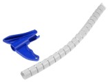 &Icirc;nfăşurare Spirală Polipropilenă Gri Deschis 16mm