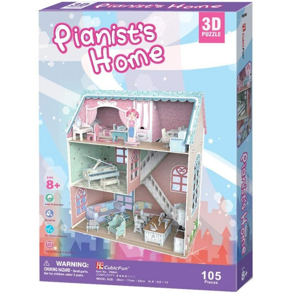 Puzzle 3D Casa Pianistului 105 Piese