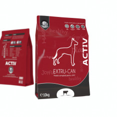 Hrană extrudată pentru câini Extru-Can Activ cu Vită - 10 kg