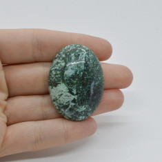 Cabochon turcoaz tibetan 41x30x9mm c11