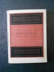 EMIL DURKHEIM - SOCIOLOGIA. REGULILE METODEI SOCIOLOGICE (1924) foto