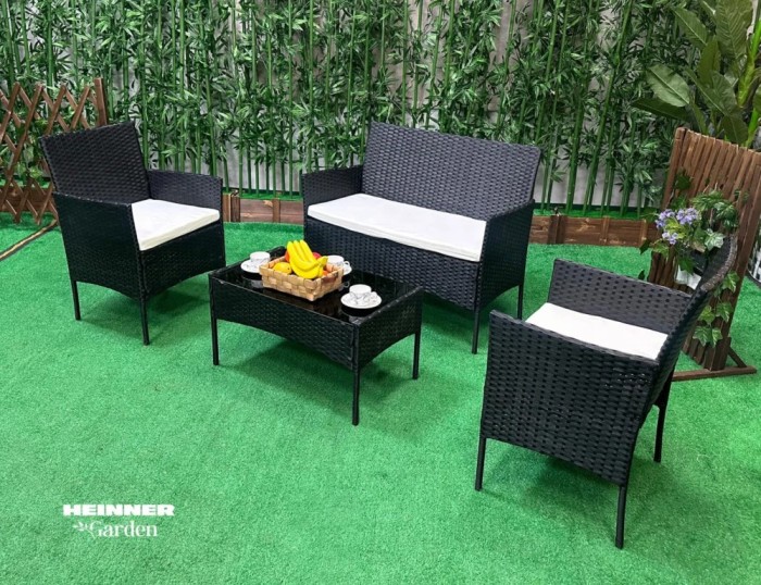HEINNER SET MOBILIER 4 PIESE BLACK