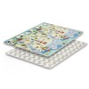 Saltea educativa Kinderkraft XPE Matty 2, pliabila, 120x120cm, fata dubla, antiderapanta, izolatoare, pentru bebelusi si copii, interior/exterior
