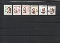 ROMANIA 1964 LP 584 ANIVERSARI CULTURALE SERIE MNH NESTAMPILATA