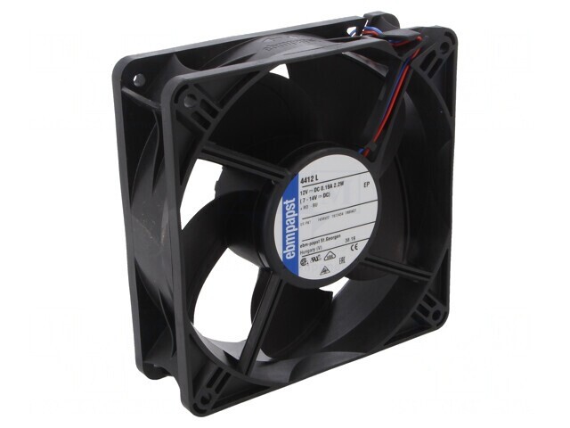 Ventilator axial DC 12V 119x119x38mm 148.2m3/h 37dBA