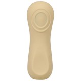 Stimulator clitoris DOC JOHNSON Ritual Sol, din silicon moale, cu pulsații, 10 funcții de vibrație, rezistent la apă, galben
