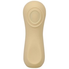 Stimulator clitoris DOC JOHNSON Ritual Sol, din silicon moale, cu pulsații, 10 funcții de vibrație, rezistent la apă, galben