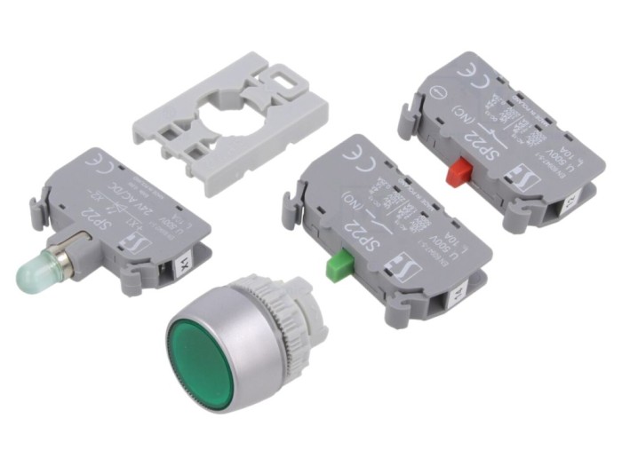 Comutator Push-Button 22mm 1NC 1NO