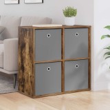 vidaXL Bufet cu sertar Stejar fumuriu 68,5 x 32 x 67 cm 8000544