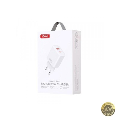 Incarcator Retea XO Design BPCE12 20W 3A 1 x USB-A - 1 x USB-C Alb foto
