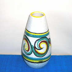 Vaza ceramica emailata 455/15 - design H. Hommerich, U-Keramik Germany