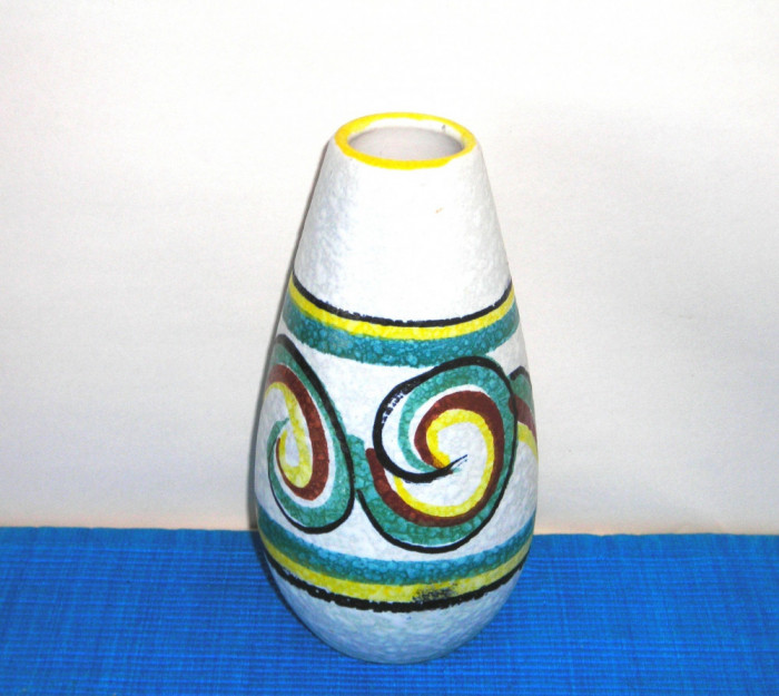 Vaza ceramica emailata 455/15 - design H. Hommerich, U-Keramik Germany