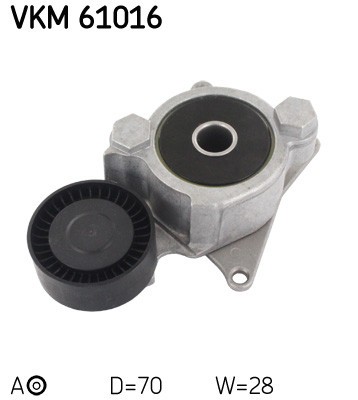 SKF VKM 61016 rola intinzator,curea transmisie foto