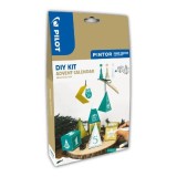 Set markere cu vopsea Pilot Pintor DYI Calendar Advent diverse culori Set pintor DIY advent calendar