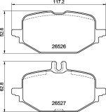 BREMBO P 50 172 PRIME LINE set placute frana,frana disc