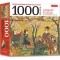 Cherry Blossom Season in Old Tokyo Jigsaw Puzzle 1,000 Piece: Woodblock Print by Utagawa Kunisada (Finished Size 24 in X 18 In)