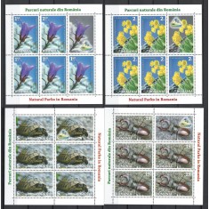 Romania 2018 - LP 2207 d nestampilat - Parcuri naturale - bloc 5+1 vinieta